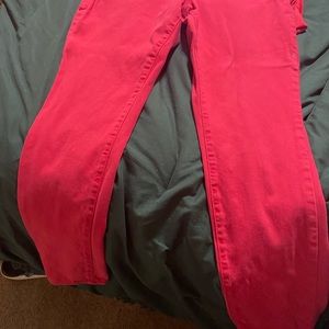 Red Old Navy jeans